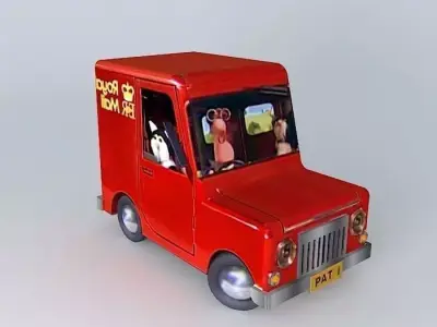 Postman Pat's Van Free 3D model