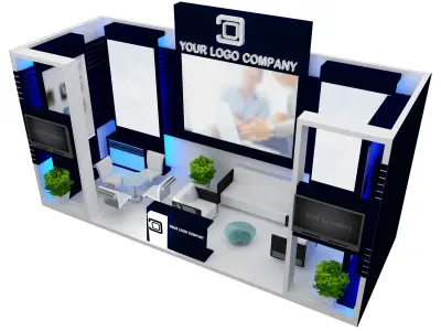 Booth Exhibition Stand a450 3D model