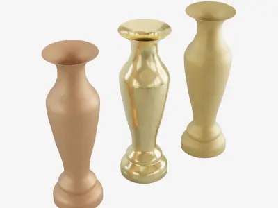 Decorative Vase Low-poly 3D model