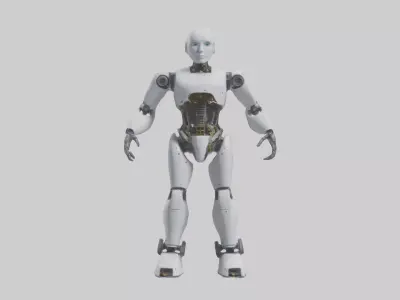 Robot version of an engineer model 3D model