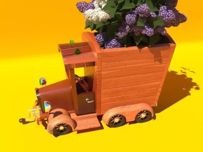 Flower pot Free 3D model purchase