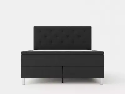 Diplomat Complete Bed Package 160x200 Dark Gray Low-poly 3D model