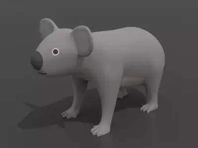 Cartoon Koala 3D model