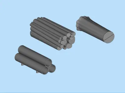 Ready to Print cargo freight for RC Truck 3D print model