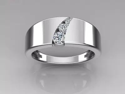 Band Ring 3D print model