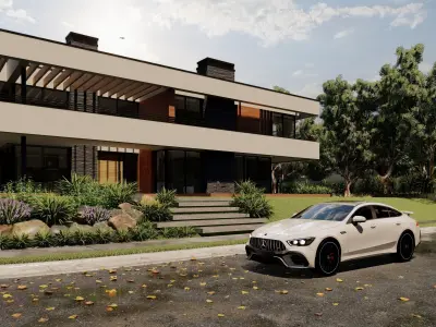 2023 Mercedes GT63 AMG  Low-poly 3D model