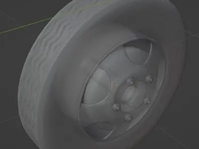 Tires metal wheel 3D model