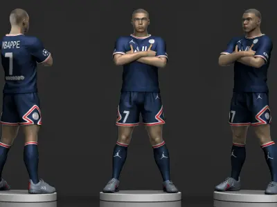  Kylian Mbappe 3D Printable 1 3D print model
