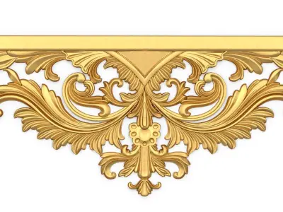 3d model Curtain  accessories  For CNC - 05 3D model