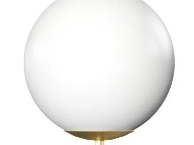 Modern brass and opal glass wall lamp Laredoute MORICIO 3D model