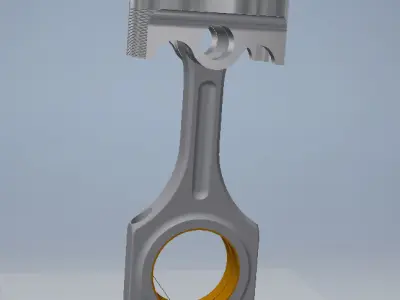 Car Engine Piston 3D print model