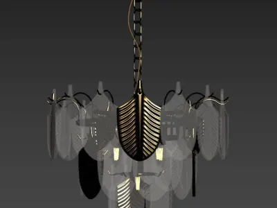 Freya Hloya chandelier 3D model