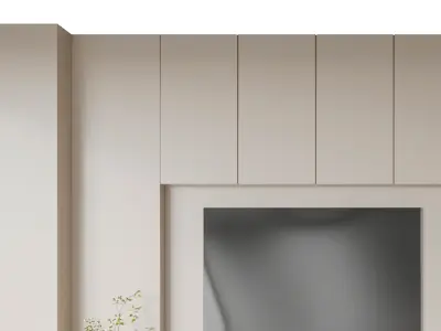 minimalist background TV wall Modern 3D model