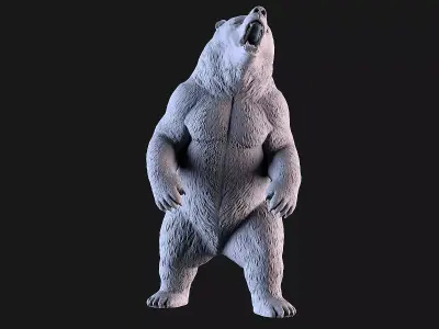 Bear Sculpture 3D print model