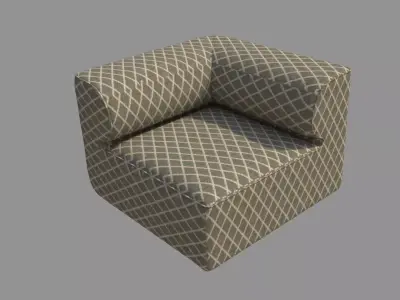 Single Sofa Chair 3D model