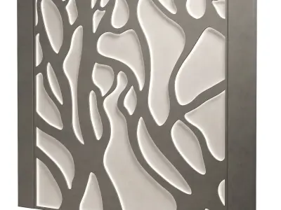 Decorativ panel wave 15 3D model