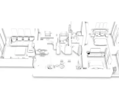 3d floor plan 3D model