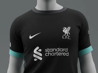 Liverpool 2024 2025 Away Jersey 3D model