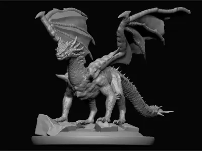 The Wise Dragon Daedalus Zbrush Project File 3D model
