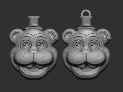 glamrock freddy face decor  3D print model