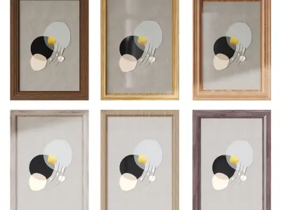 Art Panel Low-poly 3D model