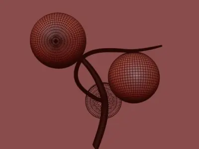 Golden Luxury Wall Light 3D model