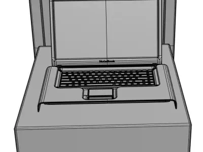 Designed cosmetic sale stand 3D model