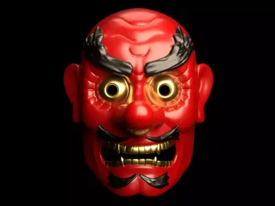 Japan Tengu Mask 3D print model