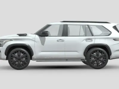 Toyota Sequoia 2023 Low-poly 3D model