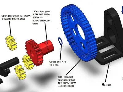 Planetary Gear 3D print model