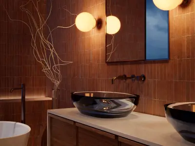 Bathroom Interior 3d Scene 3D model