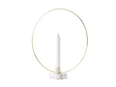 candleholder golden ring 3D model