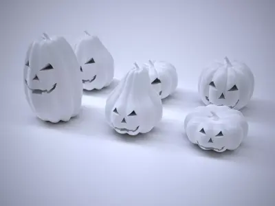 12 Halloween Pumpkin Designs 3D print model