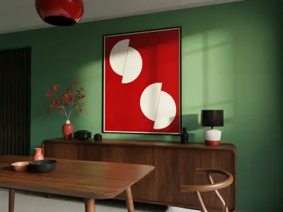 Chinese dining room 3D model