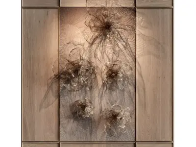 Mesh wall decoration Wall Panel Decor 01 3D model