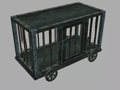 Game Vampire - prisoner iron cage car 3D model
