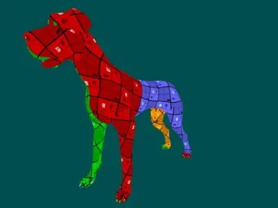 Great Dane Dog 3D model
