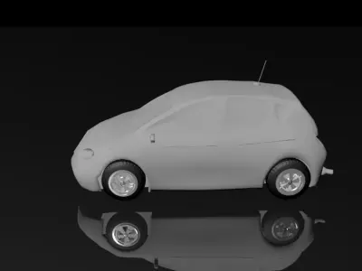 small car Low-poly 3D model