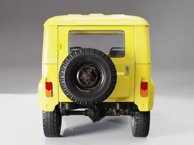 UAZ 3151 Emergency Service version Low-poly 3D model