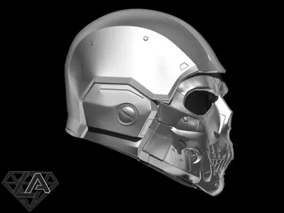 Skullmetall custom helmet 3D print model