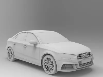 Audi A3 sedan 2017 3D model