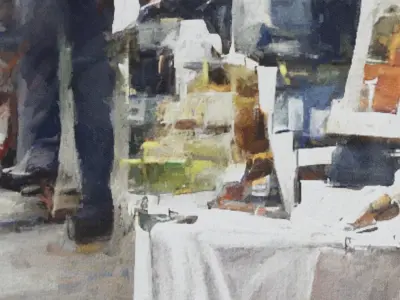 Framed Watercolor Painting 5 Low-poly 3D model