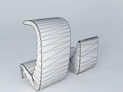 Amoeba Chair - Verner Panton (1970) Free 3D model