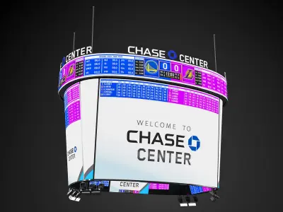 Chase Center Scoreboard 3D model