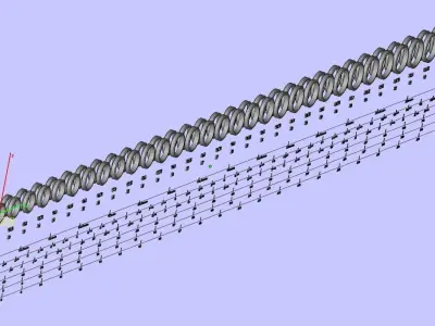 Wedding ring set 3D print model