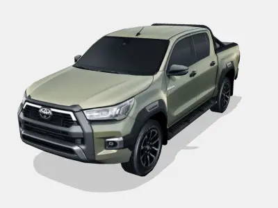 Toyota Hilux 2021 Low-poly 3D model