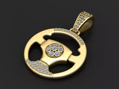 CAR STARRING PENDANT   3D print model