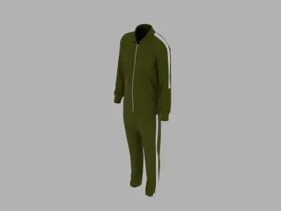 Sport Suit Low-poly 3D model 2