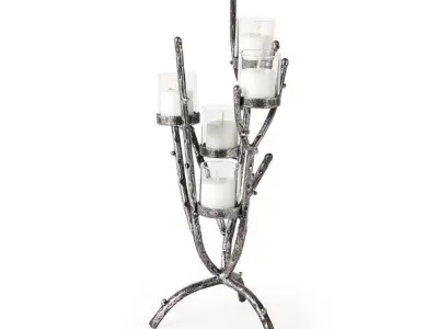 Metal Tabletop Candelabra 3D model