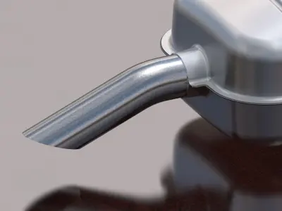 Rear muffler 3D model